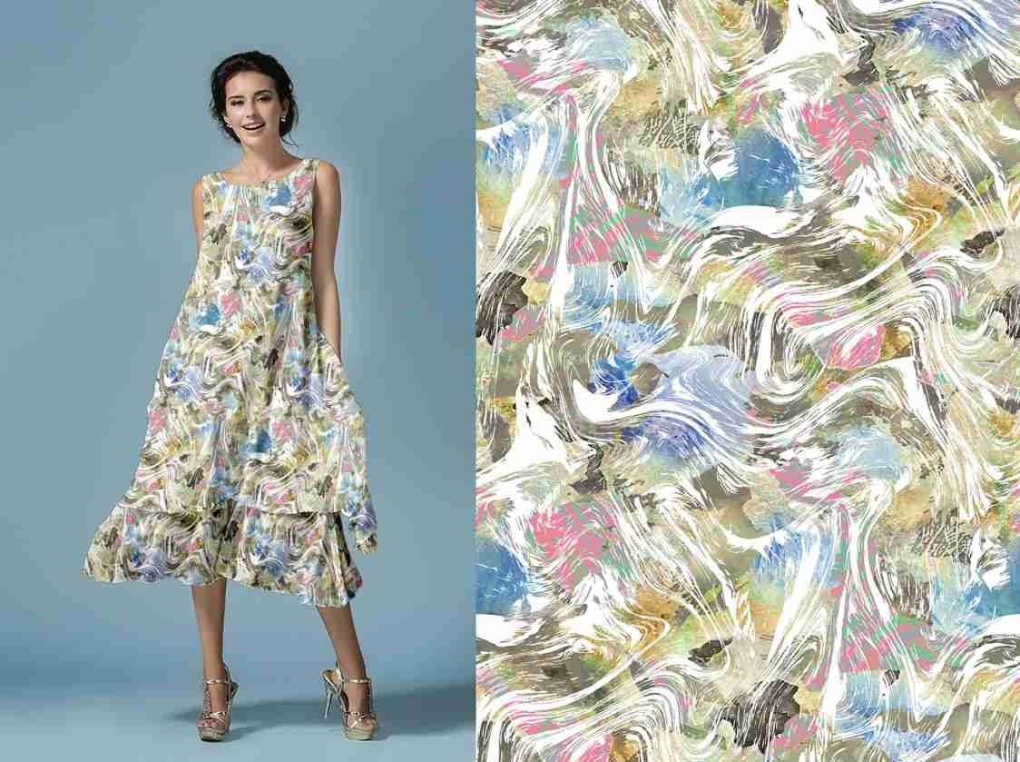 Abstract Painterly - Fabric showcase