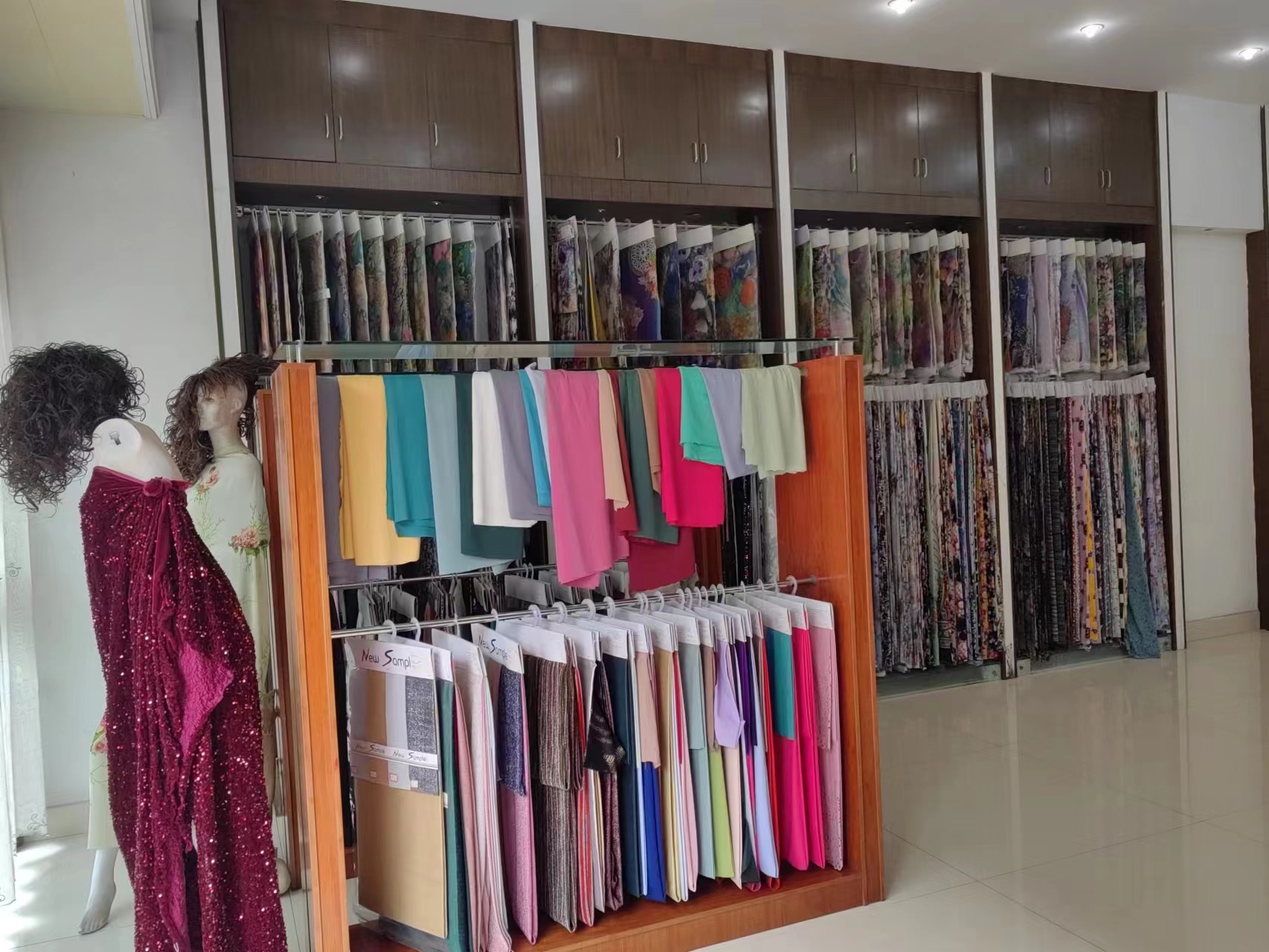 Designer fabric showroom